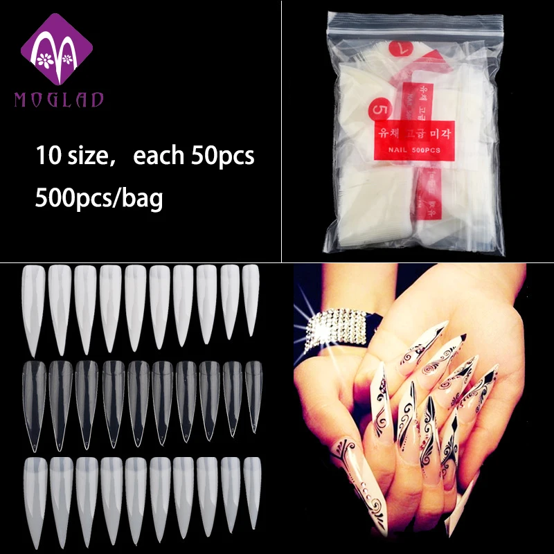 Yiwu Factory Long Display Stiletto Nail Tips Design By Moglad , Buy Stiletto Nail Tips,Long Display Nail Tips,Nail Tip Product on Alibaba.com