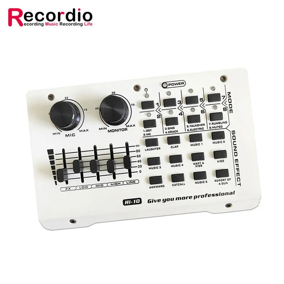 

GAX-H11 Brand New Audio Interface Soundcard With Great Price, Black&white