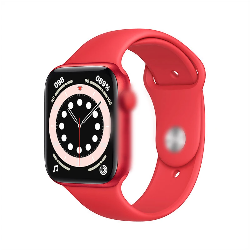 

IWO 13 Newest Watch 6 Series HW12 PRO Smart Watch 1.6 inch custom dial bt call smart watch, Black blue red pink silver