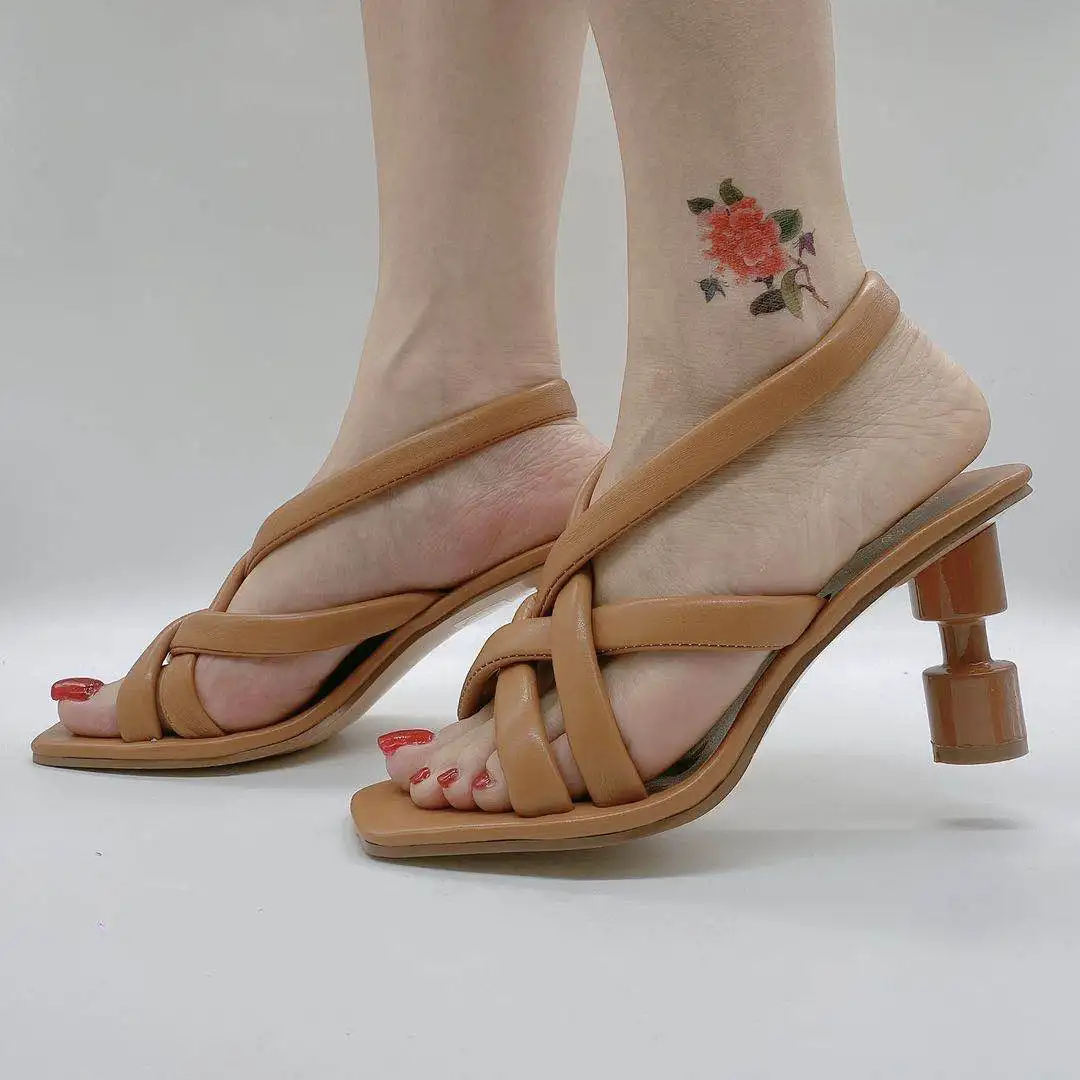 

755-2 Ankle Strapwrapped Office Ladies Sandals Summer High Heels Women Sexy Sandals