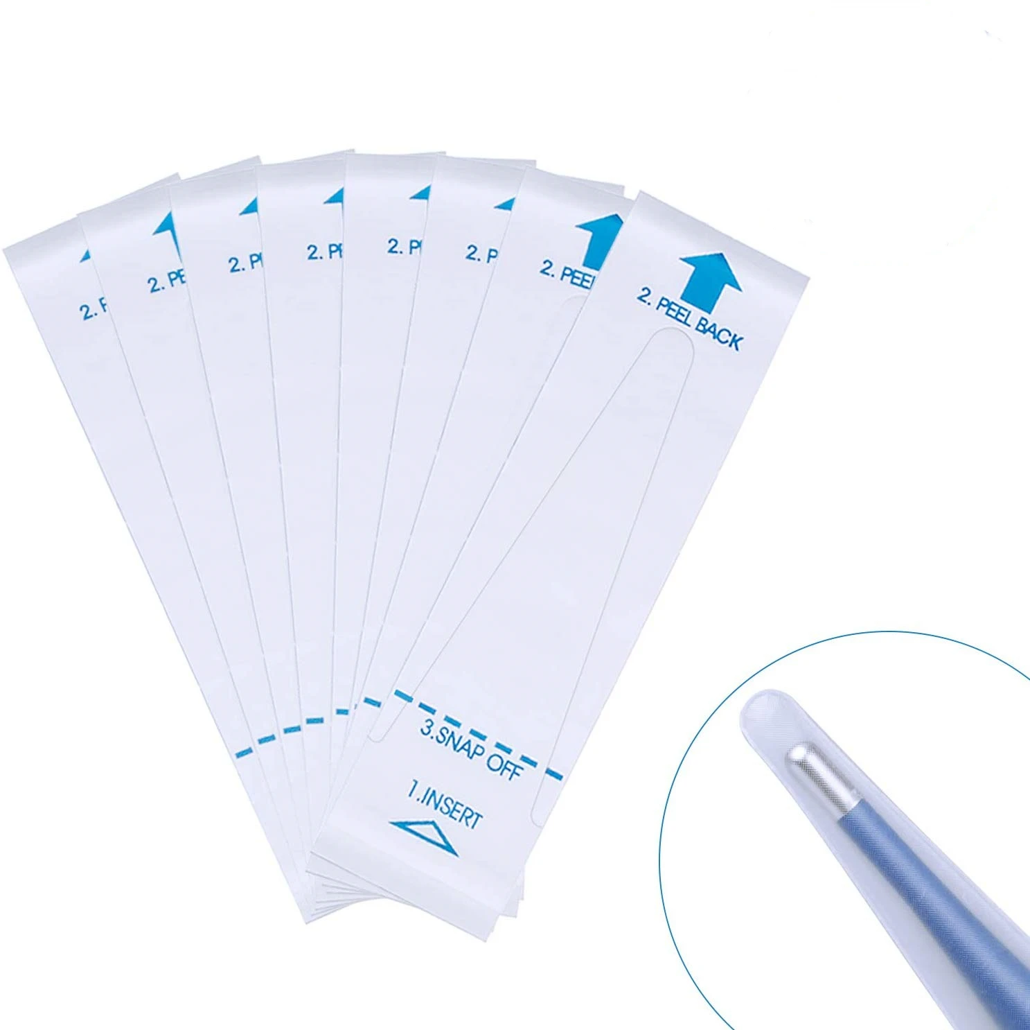 Pack Of 100 Digital Thermometer Oral Probe Covers Disposable Sanitary