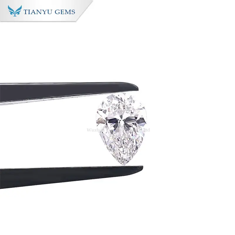 

Tianyu gems 1carat pear cut F VS2 Lab grown diamond cvd with igi certificate instock for jewelry rings