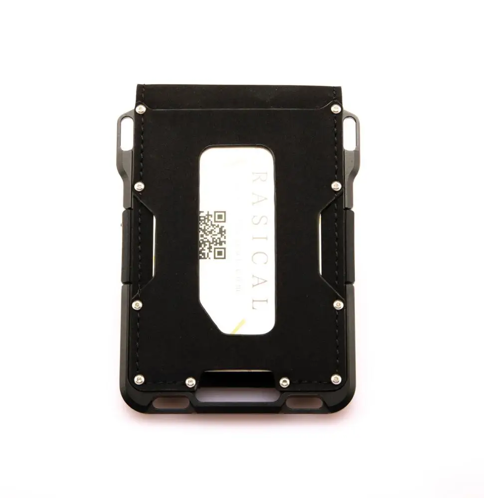 

Hot Selling Popular Custom Metal Aluminum Business Credit Card Holder Wallet Multifunction CNC Machined Wallet for Men & Women, Customized