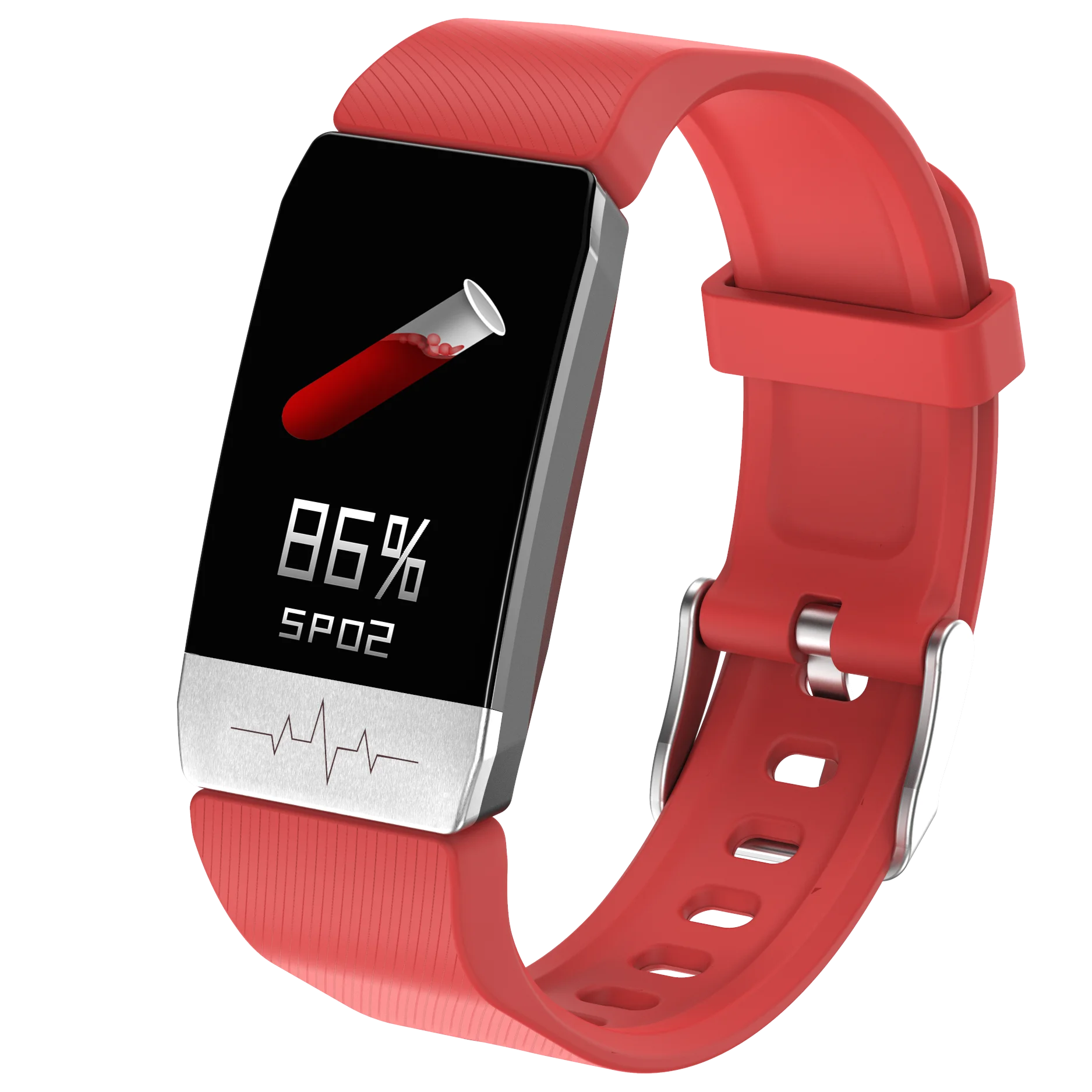 

IT11 Temperature smart bracelet blackview max1 round lcd screen aspire nautilus xiaomi 2.0 scale 2020 for man sport, Black red blue