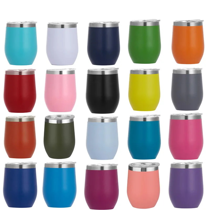 

12oz double walled stainless steel wine tumbler cups wholesale, Multi colors