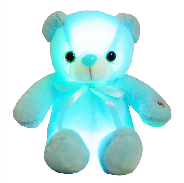 
Led Teddy Bear 30cm led plush teddy bears Stuffed Animals Plush Toy Colorful Glowing Christmas Gift for Kids 