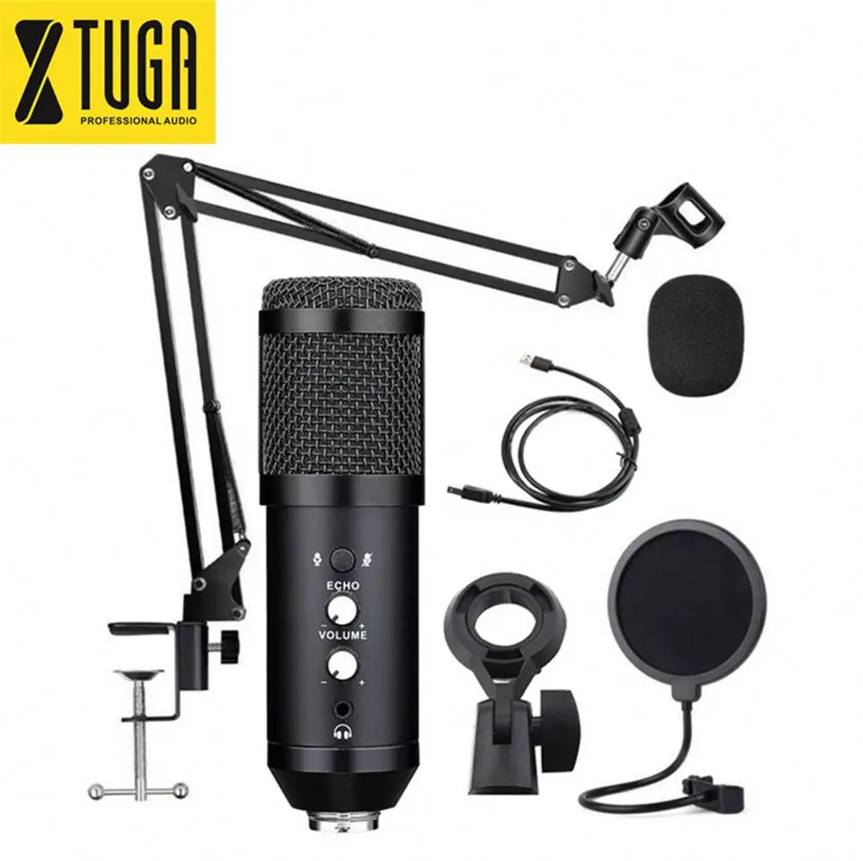 

China Supplier Gaming Usb Laptop Microphone With Eco Volume Control, Black