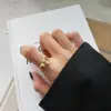 YYC02 Balry 925 Sterling silver Jewelry Korean gold Bee Ring Individual adjustable Animal Ring zircon diamond bee rings
