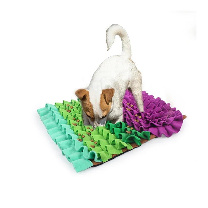 

K04 Multi-color pastel leak slow food anti choking nose work pet mat wholesale washable dog bed nosework snuffle mat for dogs, As photos