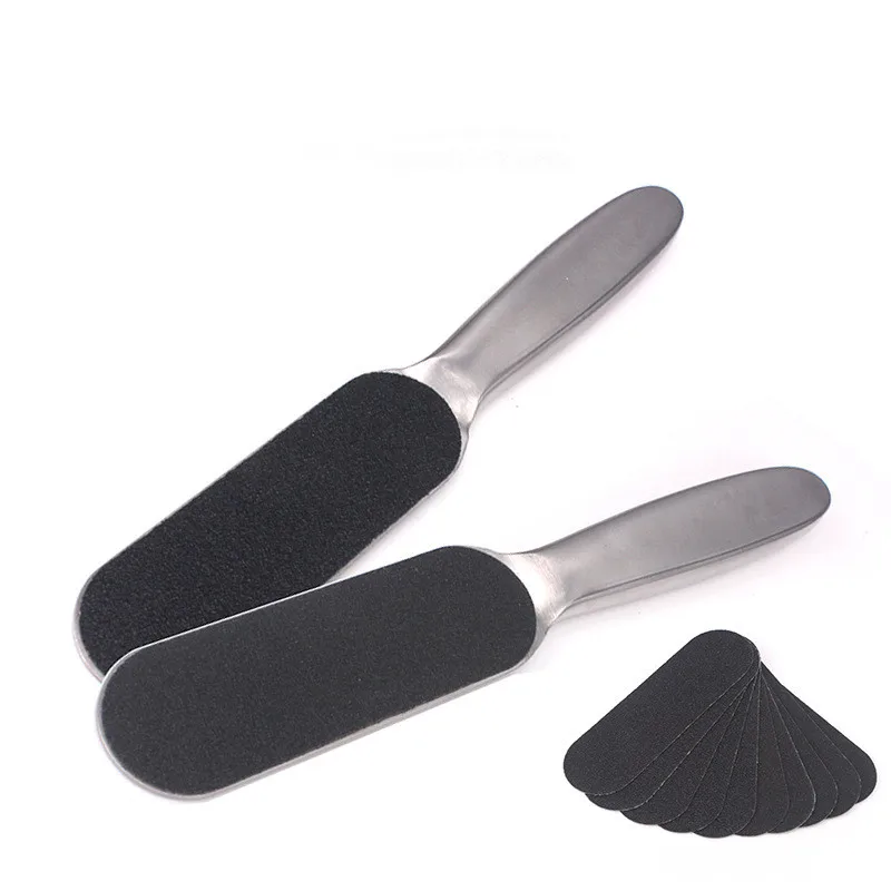 

New Arrival Stainless Steel Pedicure Feet Callus Remover Sandpaper Replacement Metal Foot File