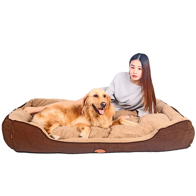 

Wholesale Waterproof Portable Anxiety Heated Calming Plush Cheap Washable Orthopedic Luxury Dog Bed, As picture