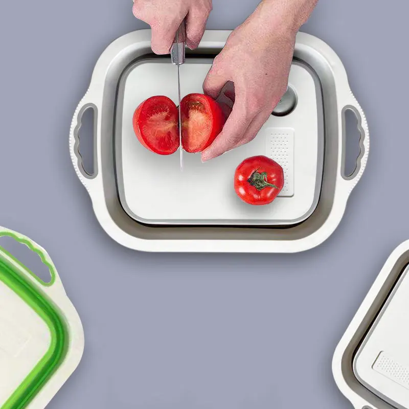 

Multifunctional Plastic Kitchen Equipment Combination Cutting Board Creative Shape Custom Design Grain Cutting Board, As picture