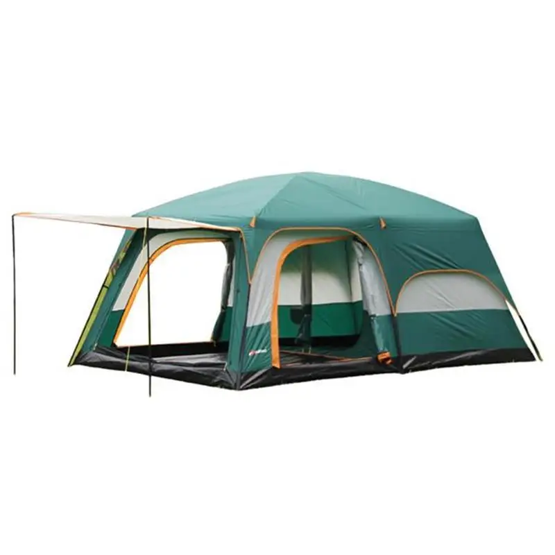 S Size Two Bedrooms One Living Room Family Outdoor Rainproof Folding Tent 4-6 Person Sun Protection Waterproof Double Layer Tent