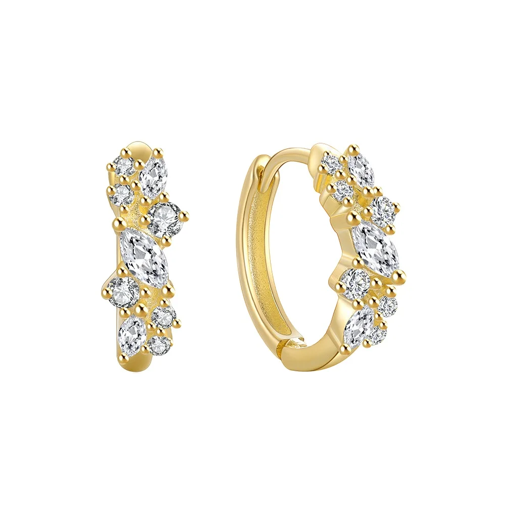 

Carline 2023 Dainty New zircon Pendant Oem Earrings Women 18k Minimalist Gold Plated Jewelry Wholesale 925 Silver Earrings