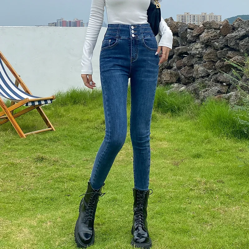 

Hot Sale Woman Jean Slim Cotton Women Jeans New
