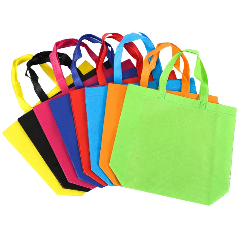 

Custom Printed PP Nonwoven Fabric Handled Reusable Shopping