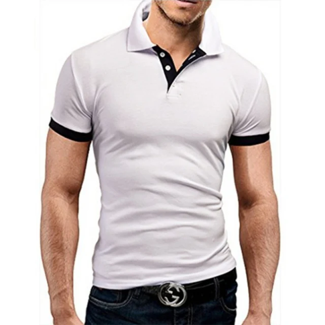 

Custom solid color private label mens sports shirts golf gym comfortable polo t-shirts for wholesale