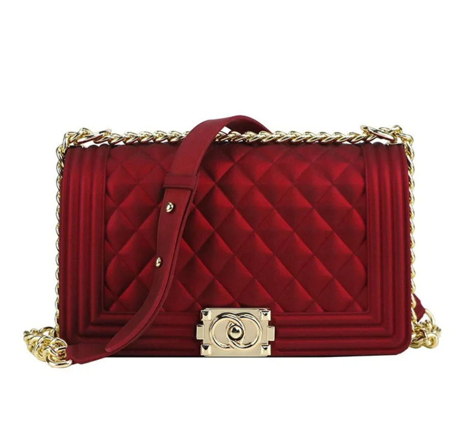 

Top Selling Wholesale New Arrivals Solid Color Jelly Bag Purse women Jelly Purses, Black, red, transparent, khaki, yellow, pink, blue, white, orange