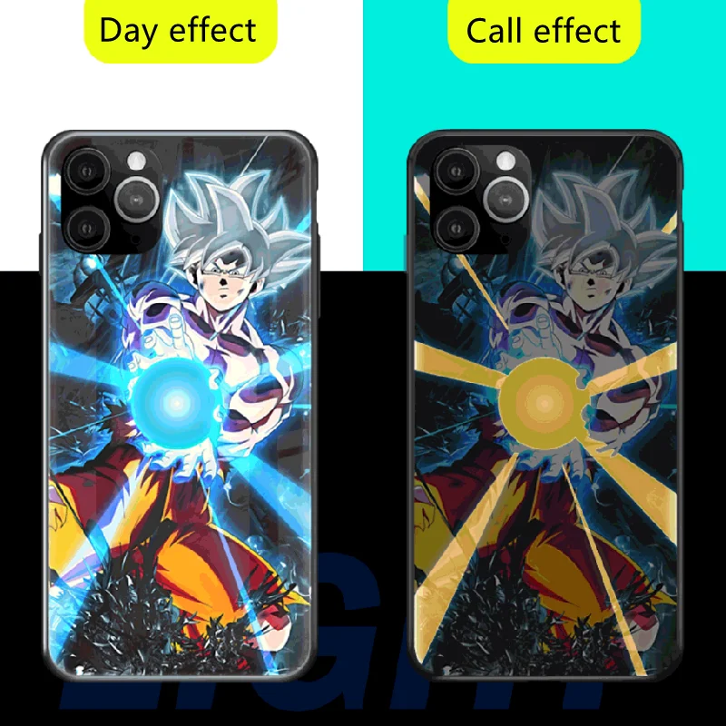 

2021 led light up cute luxury brand designer fashion waterproof custom logo glass for iphone xr xs 11 12 pro max phone case, Multiple colors