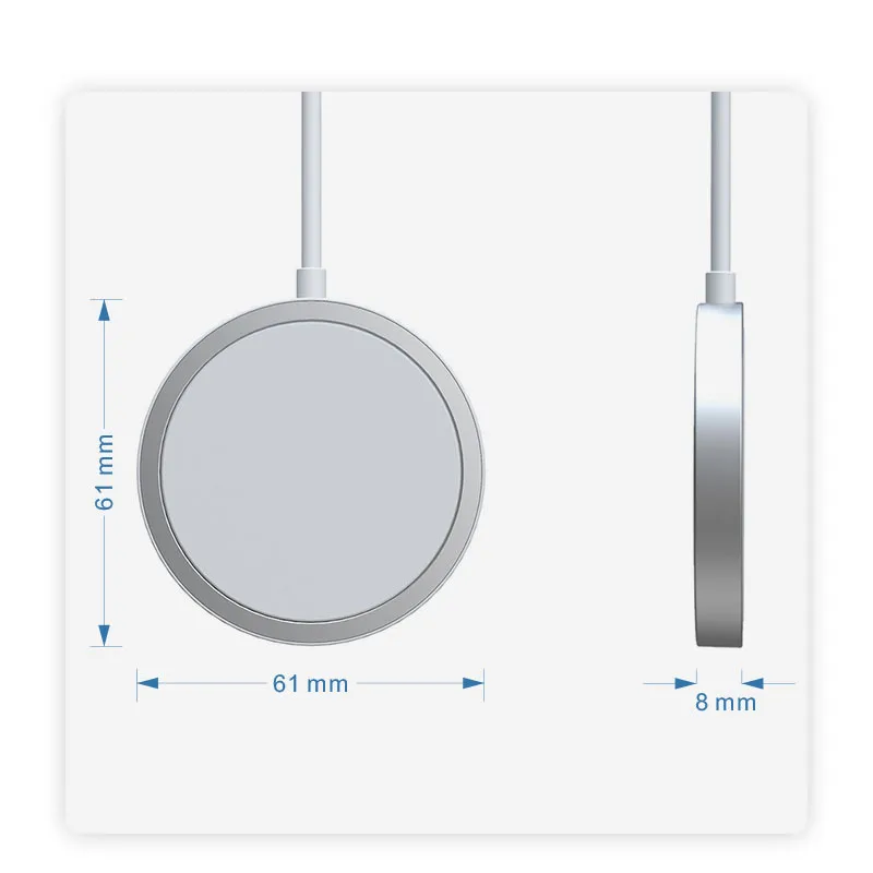 
Magnetic Fast Wireless Magsafing 15W Fast Charger with 16 Magnetic For Iphone 12 Max 