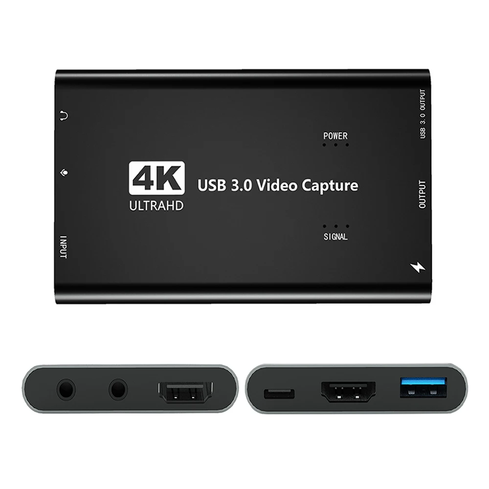 

4K Video Capture Card 1080p 60fps HDMI-compatible to USB 3.0 Audio Capture For Live Streaming Xbox One PS4 Switch Game Capture