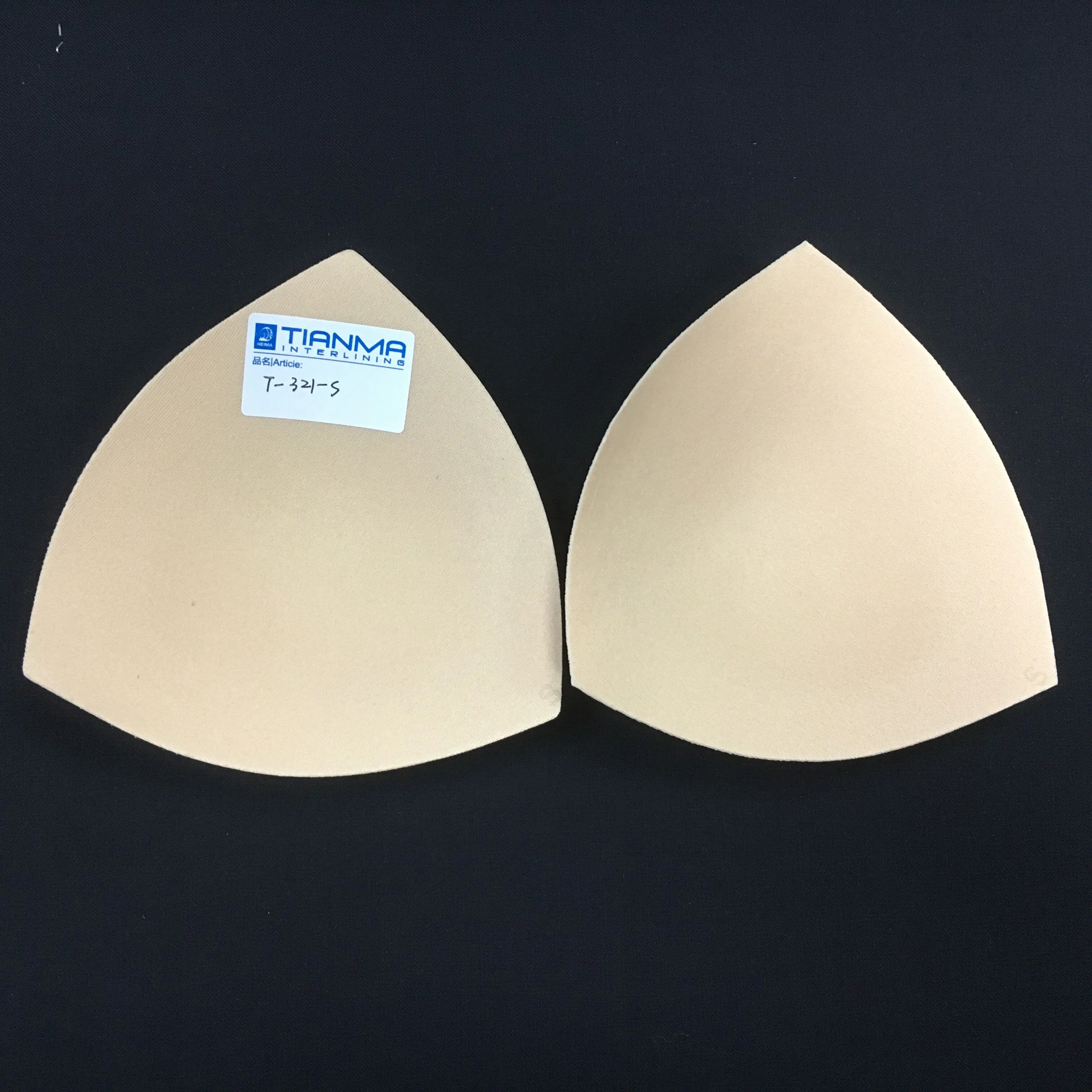 

Molded swimming triangle bra padding bra cups, Black,nude,white or customized