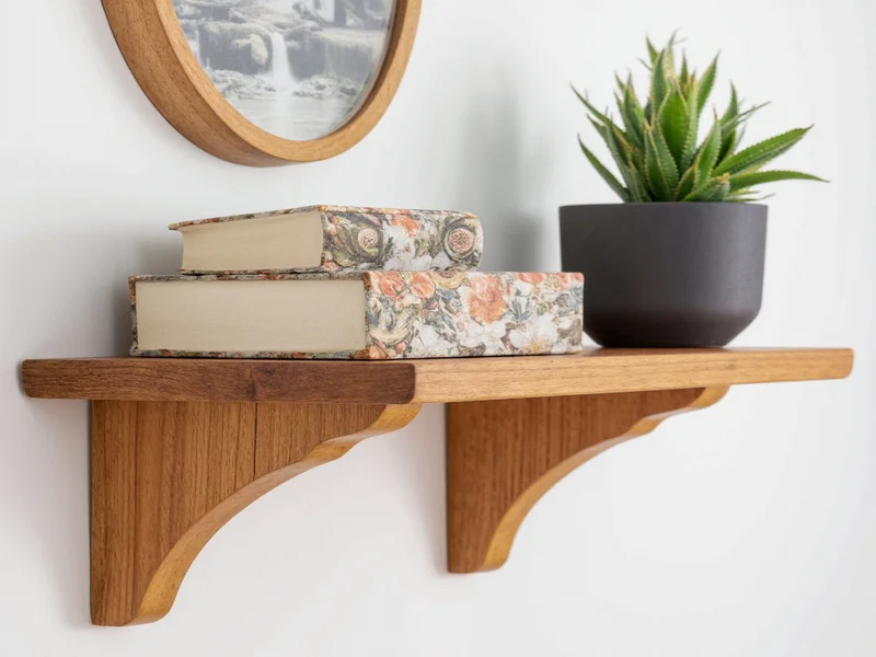 diy wood shelf brackets