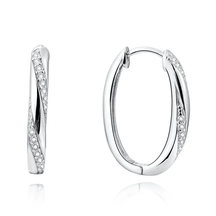 

925 sterling silver zircon modern jewelry Christmas Korean earrings
