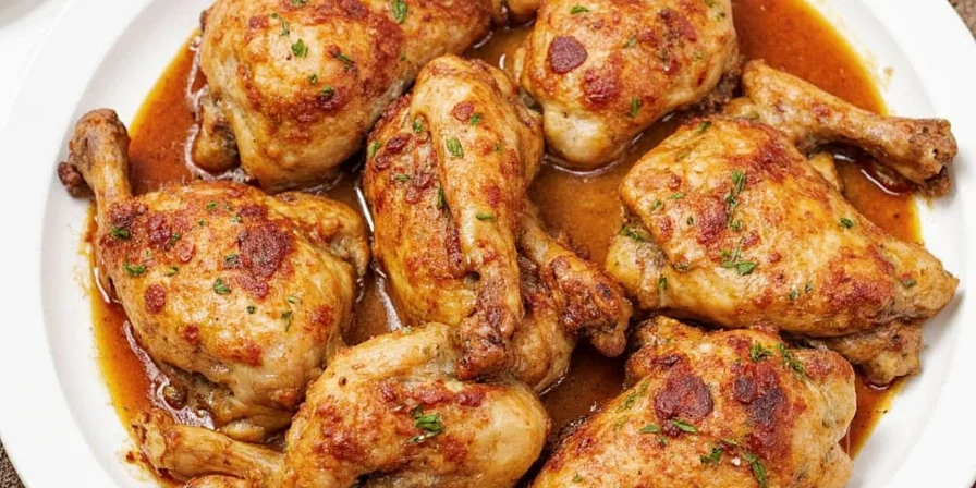 Chicken with various spices