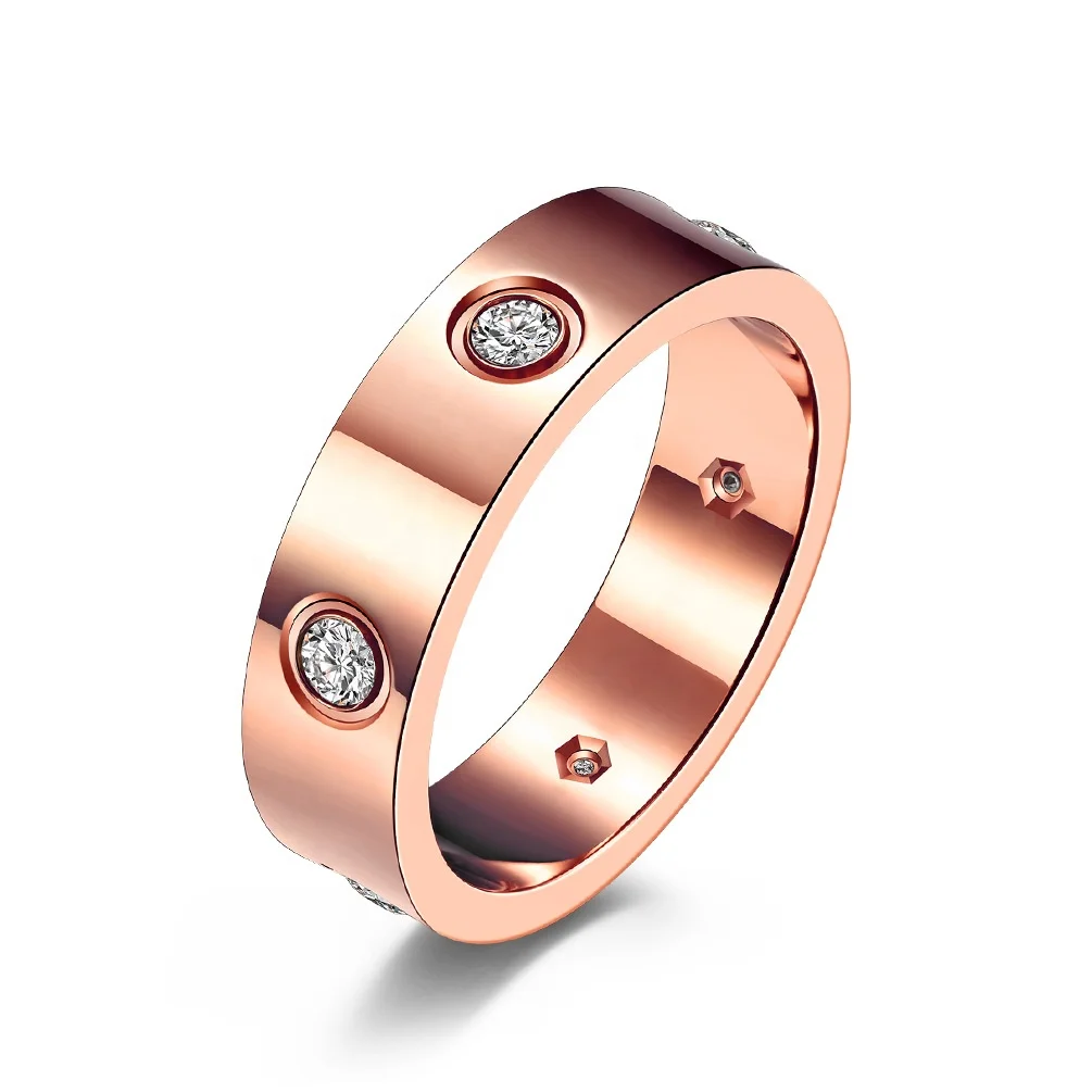 

14k gold crystal ladies couple ring wedding, Picture shows