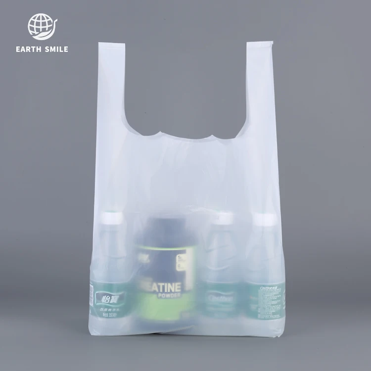 
Corn Starch T-shirt Plastic Shopping Bag Compostable Shopping Bag 