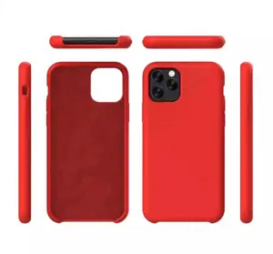 Colorful liquid silicone cell phone case for iphone 11