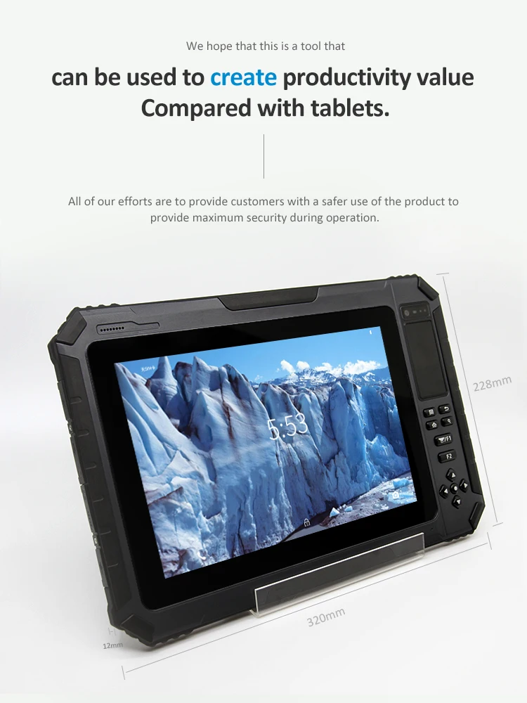 T101p Industrial Rugged Tablet Android Pc Fhd 1000nit 4+64 4g Lte Gps ...