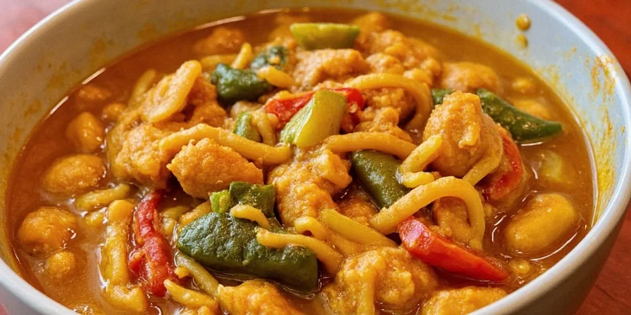 Various pots of homemade curry cooling down