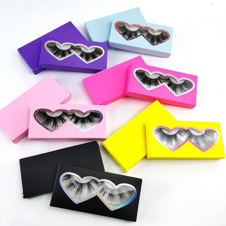 

Wholesale Private Label Packaging Box Dramatic Lashes 3D 4D 5D 6D Faux Mink Eyelashes, Black