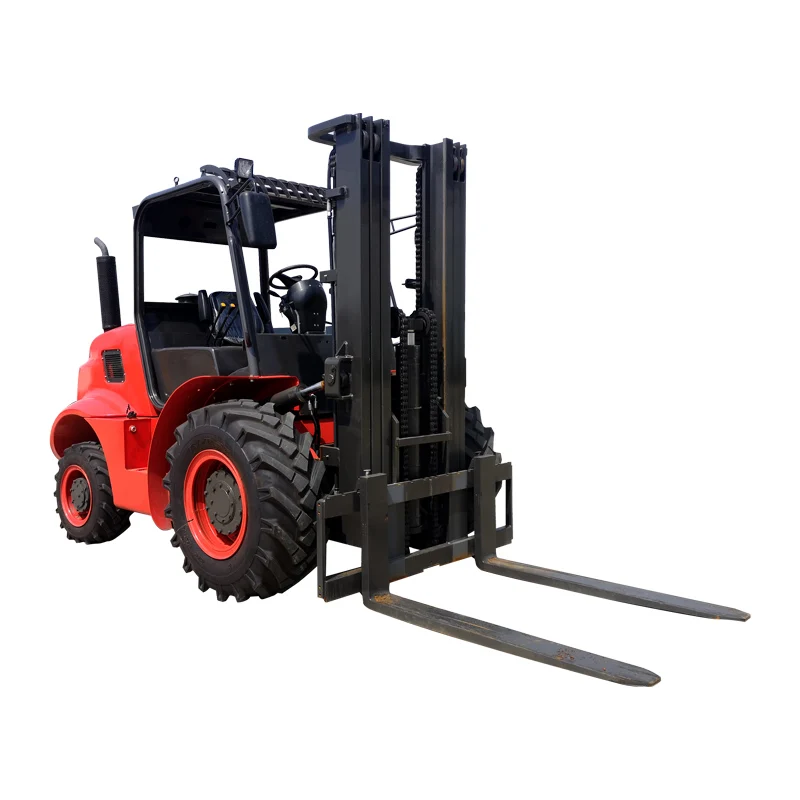 

China Factory Price Small Mini Diesel Off Road 4WD 4x4 Rough All Terrain Forklift Truck for Sale
