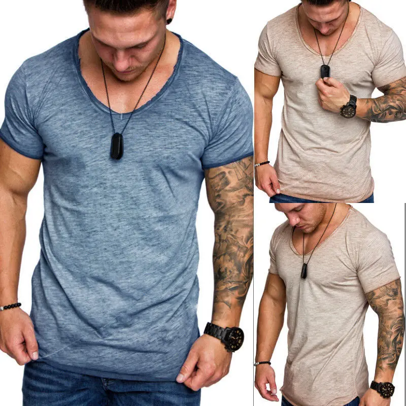 

Wholesales Custom Cotton Spandex Cheap Price Crew Neck Plain Tshirts For Men