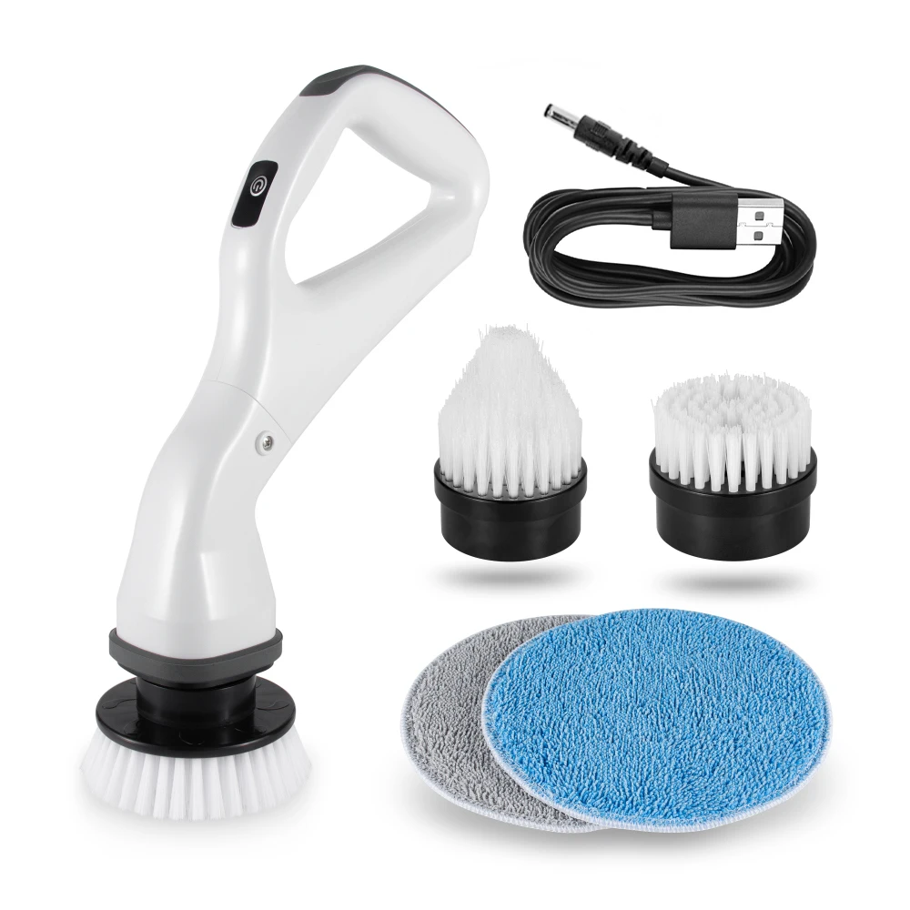 

Household Spin Scrubber Power Brush Floor Cordless Electric bathroom tub cleansing brush, Black