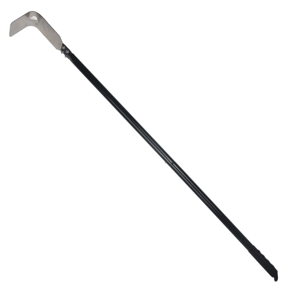 304 Stainless Pizza Oven Scrubber 49 Inch Long Ash Wood Cleaning Rake Slag Scraper for Brick Pizza Oven Long Steel Tool Rabbler