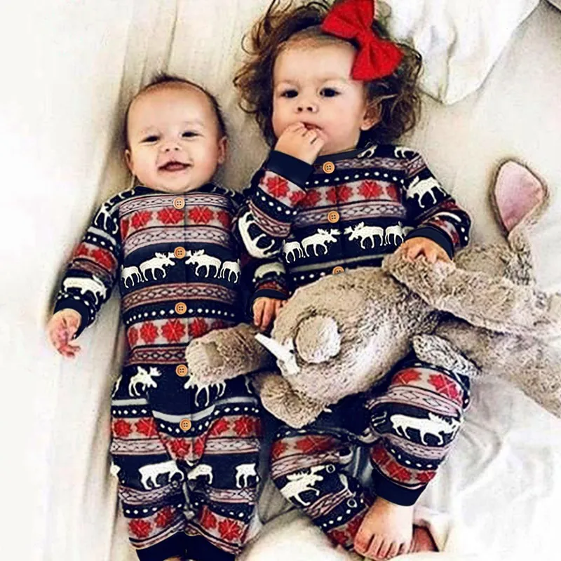 

Baby Boys Girls Rompers Clothes Winter Christmas Knitted Newborn Thick Warm Jumpsuits Outfits One Piece Toddler Infant Playsuits