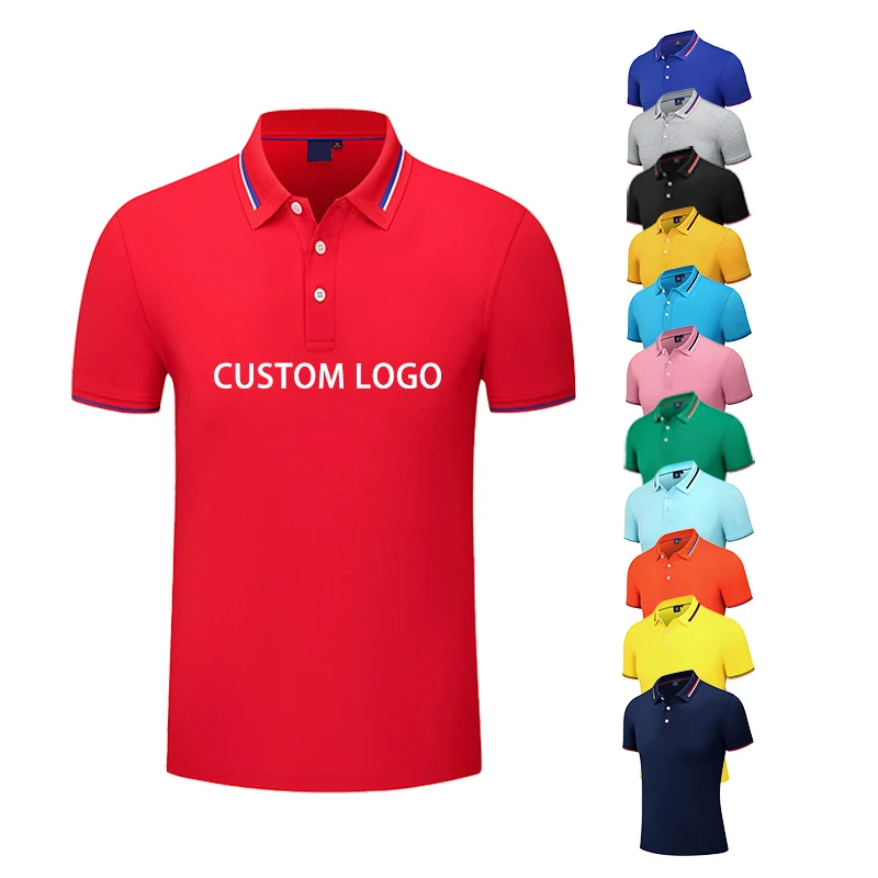 

Custom Logo Sublimation Printing 100% Polyester Spandex T Shirt Polo Print Mens Polo Shirts