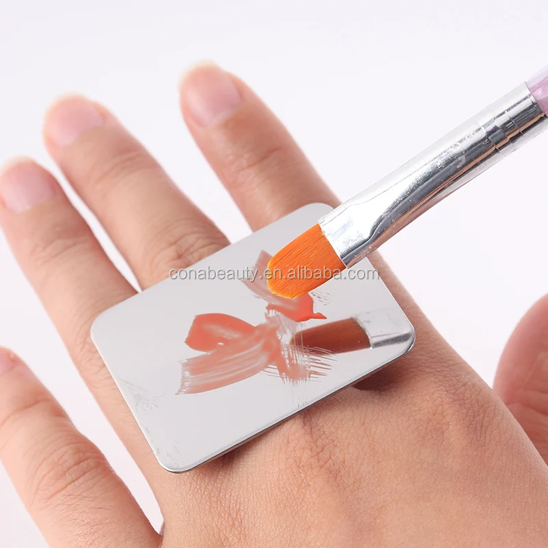 Low MOQ Factory Price Cosmetic Tools Stainless Steel Mini Ring Mix Palette