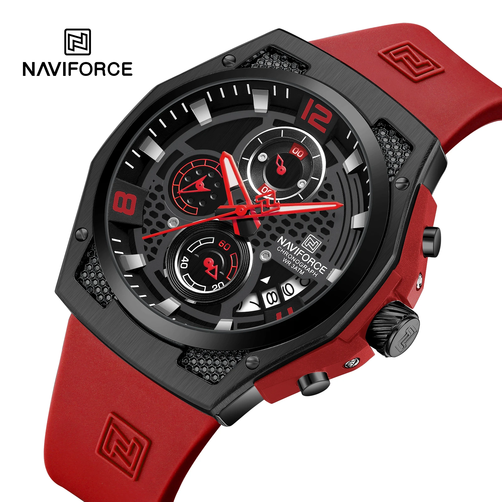 NAVIFORCE 8051 Men Quartz Watches Casual Motion  Male Wrist Watch Multi-Function Waterproof ClockMultiple Colors to Choose From