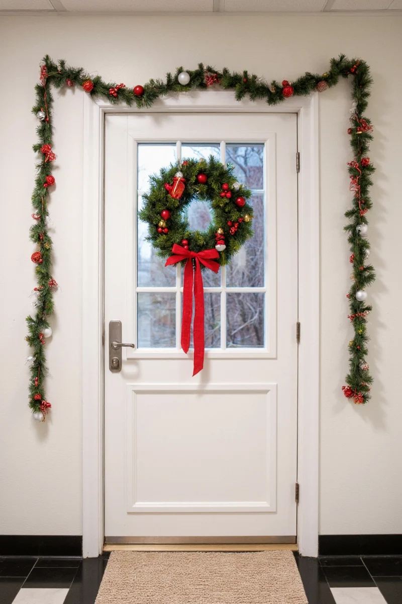 10 jingle bell rockin tips to deck the office door for christmas without going overboard