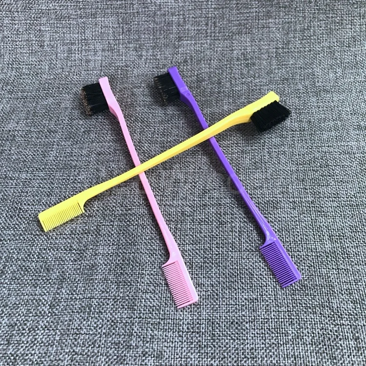 

Custom Double sides private label edge control brush for hair