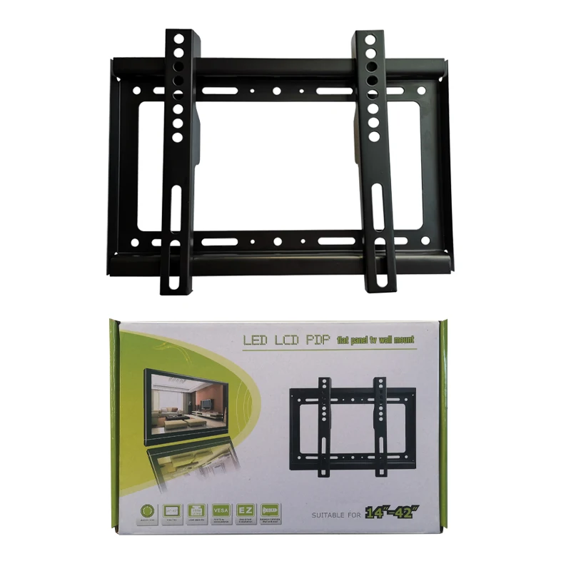

Full motion led lcd pdp flant panel fixed tv holder mounts for tv, Black