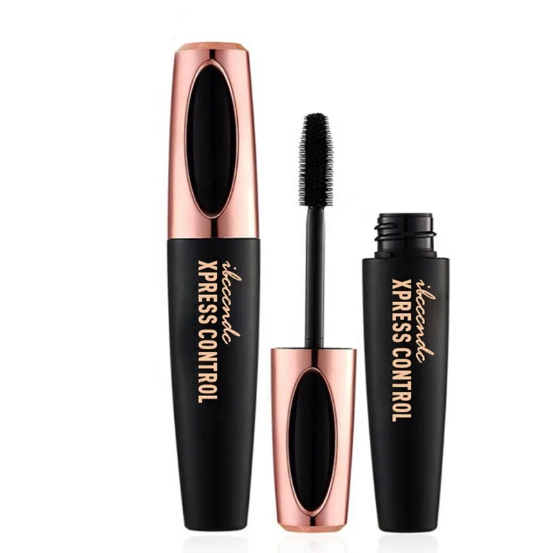 

Hot Sale Waterproof Rimel New Makeup Extension Eye lash Black Waterproof Volumizing 4D Silk Fiber EyeLash Mascara