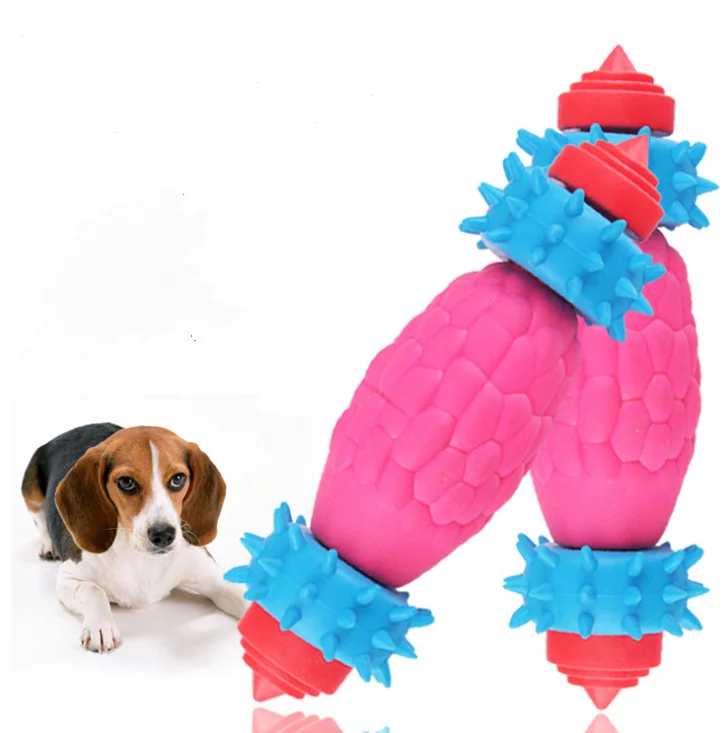 

Wholesale Best Sell Outdoor Multifunctional Tpr Teeth Cleaning Dog Toothbrush Chew Playing Toy