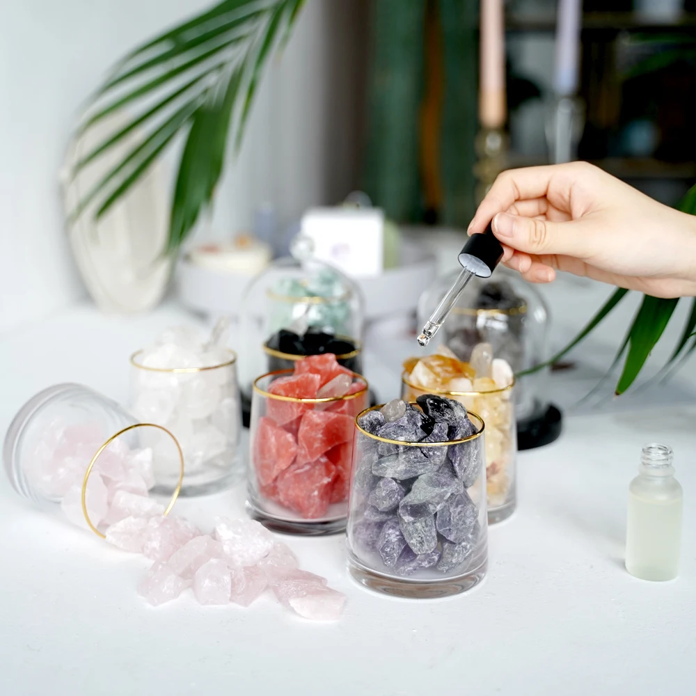 

crystal diffuser luxury aroma Stone Diffuser Air Freshener Personalized OEM Scented Healing gemstone Crystal