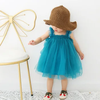 

Girls Tulle Tutu Dress Mesh Strap Dress Girls Princess Birthday Party Dress